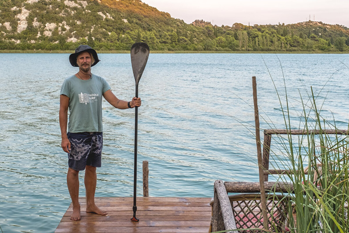 Ivan Đelmić SUP trener na Baćinskim jezerima