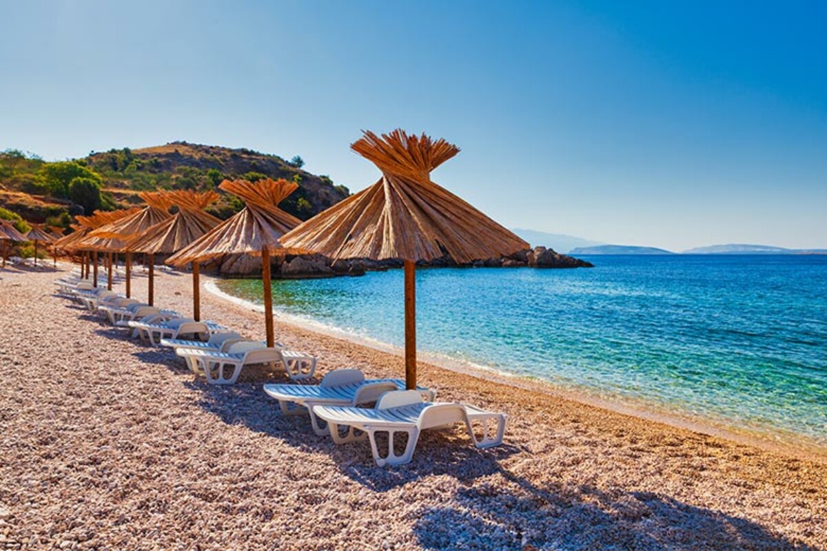 Plaža Oprna na otoku Krku