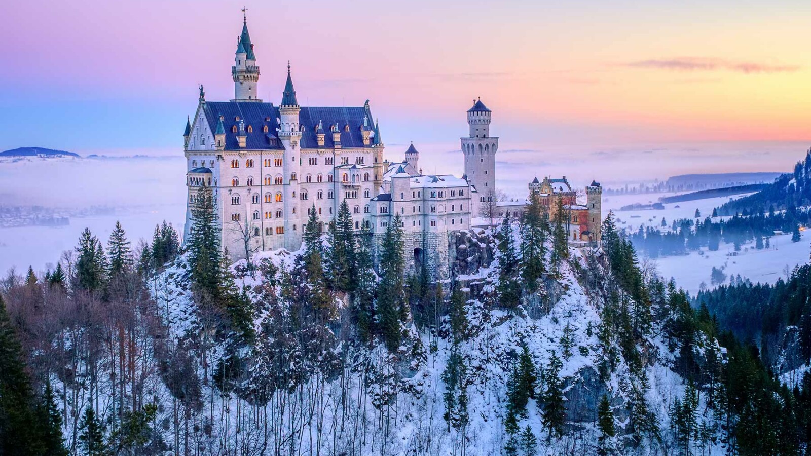 neuschwanstein-dvorac-zima Bavarski dvorac Neuschwanstein