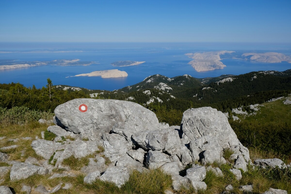 Premužićeva staza pogled na more