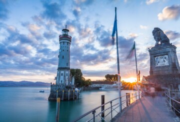 grad Lindau ulaz s jezera