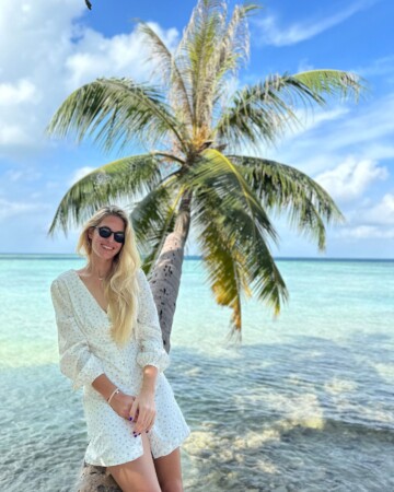 Dora Čović na Maldivima