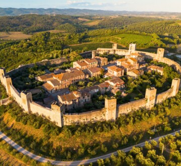 Monteriggioni Italija Toskana