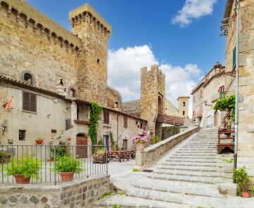 Bolsena,,Italy.,View,From,Piazza,Della,Rocca,Of,The,Castle
