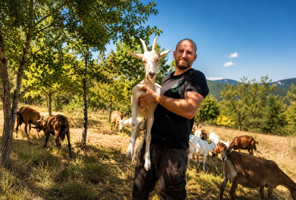Ivan je s 27 godina uzeo ruksak, pse i mačke, napustio grad i krenuo prema šumi. Danas sa svojim kozama hoda i po 25 km dnevno